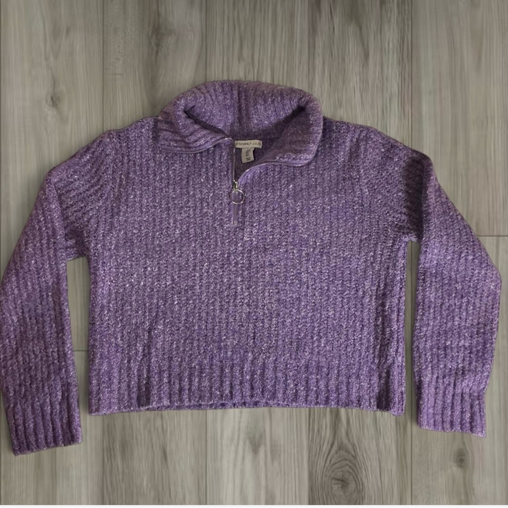 Sincerely Jules Purple Cowl Neck Sweater